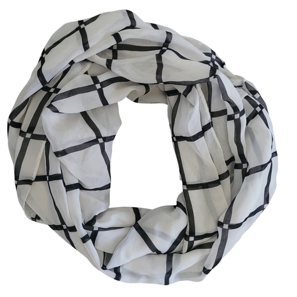 CHIFFON INFINITY SCARF WOMENS OS - Picture 1 of 4